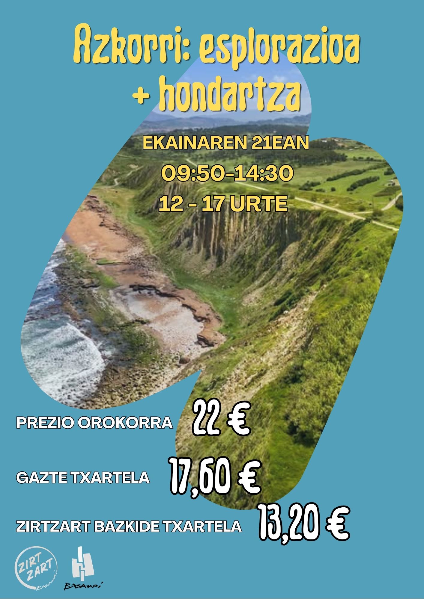 Azkorri esplorazioa hondartza